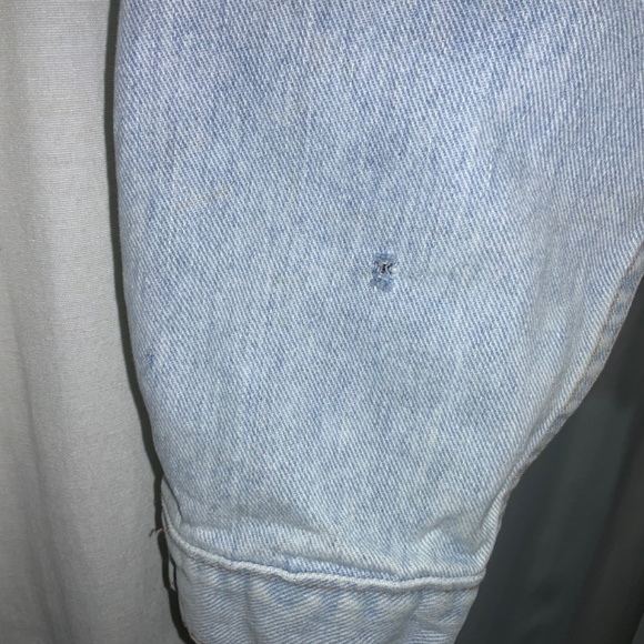 Nuovo Jeanswear Denim Jacket sz L light wash distressed 80s 90s trucker - Picture 5 of 12
